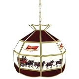 NEW Budweiser Clydesdale 16 inch Tiffany Lamp Light Fixture (Game Room Products)