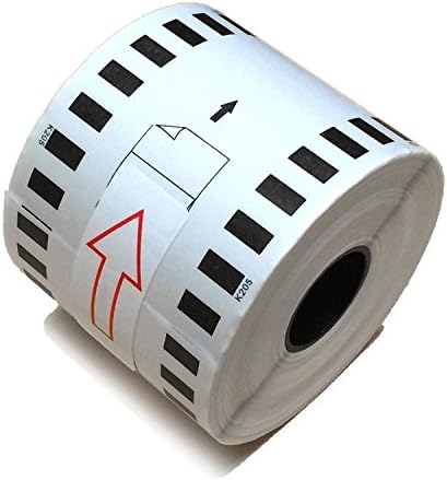 Nextoner 1 Roll Continuous Brother Compatible DK-2205 Labeling Tape 2.4 in x 100 ft Paper Labels without Cartridge