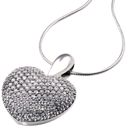 Goldmaid Damen-Collier Herz Exklusiv Weissgold 1ct 164 Diamanten Pa C710WG Preisvergleich