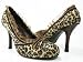 Rockabilly Cheetah Pumps Vegan Shoes Furry w/Lace