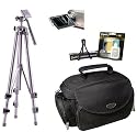 Universal Deluxe Photo Accessory Case & Tripod Kit for Digital & Video Cameras