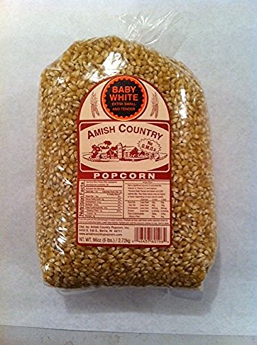 Amish Country Popcorn Baby White Large 6 Pound Bag