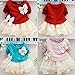 Baby Girls Dresses Long Sleeve Crochet Sweater Tops Lace Bowknot Tutu Clothing (12-18 Months, Blue)