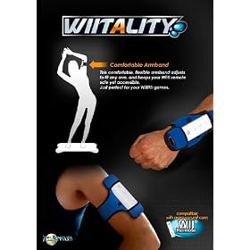 WIITALITY: HANDS FREE WII FIT WIIMOTE ARMBAND *BLUE*