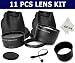 11 Pcs Kit for KODAK EASYSHARE P880, Includes: 58MM 2.0X High Definition Telephoto Lens + 0.45X Super Wide Angle with Macro + 2 Adapter Rings (52-58MM and 55-58MM) + 2 Deluxe Carry Cases + Caps (2 for each Lens-Front and Back) + Lens tube Adapter + Lens Cap + Super Cap Keeper + 1 Ultra Fine Microfiber Cleaning Cloth GOJA Logo.