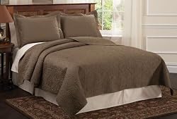 Bliss Valdosta Taupe King Quilt