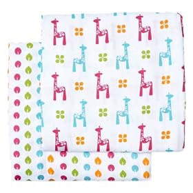 JJ Cole Muslin Blankets (Brights)