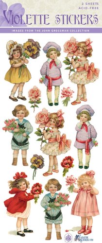 Violette Stickers Children with Flowers