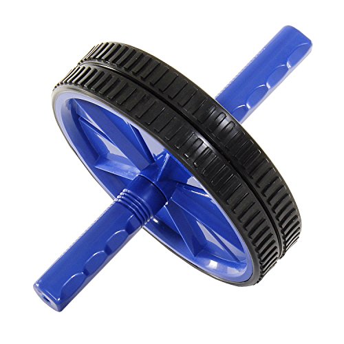ProSource Dual Ab Wheel Roller Abdominal Exercise Equipment with Comfortable, Easy Grip Handles