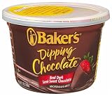 Baker's Dipping Chocolate, Semi-sweet, 7-Ounce Microwavable Tubs (Pack of 8)