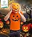 Pumpkin Shirt Halloween Shirts for Men Scary Jack O Lantern Mens T-Shirt X-Large Orange