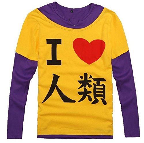 CNS No Game No Life Sora Style Cosplay Costume [ T-shirts Yellow ] Japanese Anime (US midium / JP large)