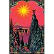 (24x36) Garden of Eden (Paradise) Flocked Blacklight Poster Print
