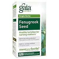Gaia Herbs Fenugreek Seed, Liquid-Filled Capsules 60 ea