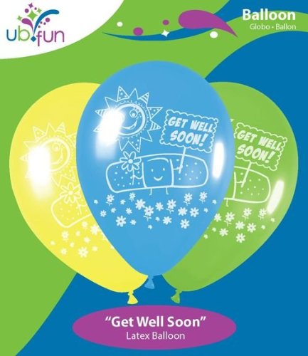 UB FUN A17972-11 GET WELL SOON BAND-AID LATEX BALLOON 100PCS