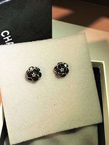 Darling Jewelry Women's fashion earrings (flower stud black)