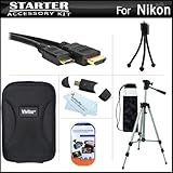 Starter Accessories Kit For The Nikon COOLPIX S100 16 MP CMOS Digital Camer ....