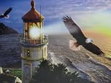 1000ピース　ワシと灯台　（eagle light）の画像