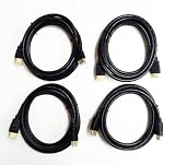 Tera Grand - New and Improved Version - 4 Pack of 6 Feet High Speed HDMI Cables with Gold Plated Connectors - Supports Ethernet, 3D, and Audio Return - (The Newest HDMI Standard - Version 1.4)