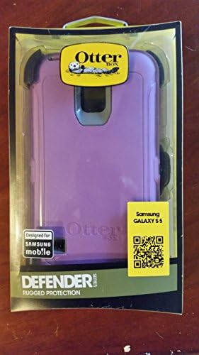 Otterbox Defender Series for Samsung Galaxy S5 with Holster/Screen Protector/Retail Packaging - Opal Purple/Aqua Blue