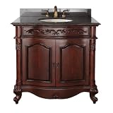 Avanity Provence-VS36-AC Vanity Set and Undermount Sink Antique, Cherry, 36-Inch