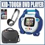 Fisher Price Kid Tough Portable DVD Player Blue + Accessory Outfit