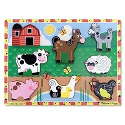 Melissa & Doug Farm Wooden Chunky Puzzle