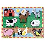 Melissa & Doug Farm Wooden Chunky Puzzle ~ Melissa & Doug