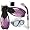 Purple/White