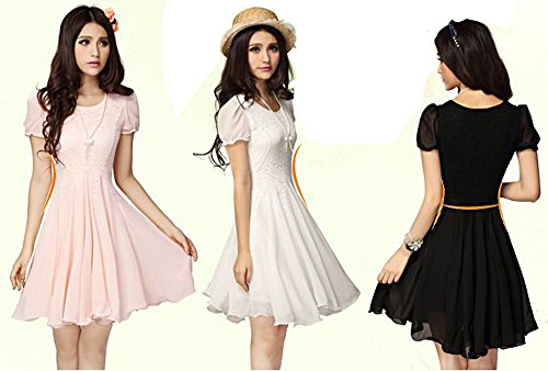 ドレス ワンピース シフォン 半袖 ２次会 デート パーティ セレブ シンプル レース デート カジュアル セクシー キュート エレガンス レディース 秋物 冬物 可愛いスカーフ付き R481