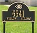 Cincinnati Reds Black and Gold Personalized Address Lawn Plaque