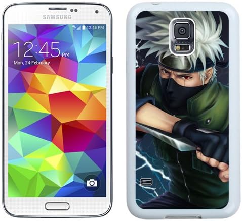 Protective Unique Stylish Samsung Galaxy S5 i9600 Case Design with Naruto Hatake Kakashi Solo Gloves Leaves Scar Hieroglyph Bandana Lightning (2)