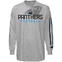 Carolina Panthers T Shirt : Reebok Carolina Panthers Youth Ash Pointillism Long Sleeve T Shirt