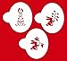 Designer Stencils Easter Bunnies Cake Stencils, Beige/semi-transparent