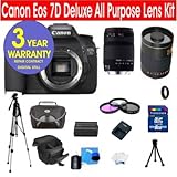 22 Piece All Inclusive Kit with Canon EOS 7D 18 MP Digital SLR Camera Body  ....