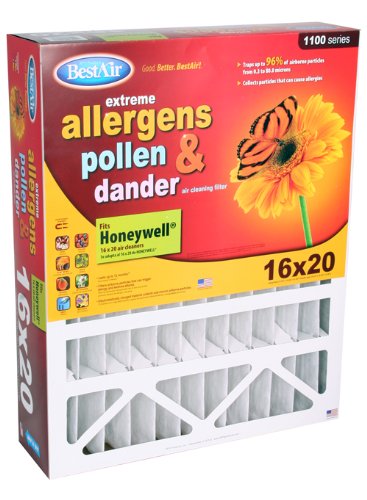 BestAir HW1620 Honeywell Pleated Filter 16x20x4