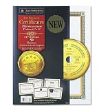 Foil-Enhanced Certificates with CD, Gold Foil on Blue Parchment, 15 per Pack SOUCT2