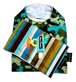 Bella Tunno Bib Bundle in Retro Camo and Go-Go Guy Stripes