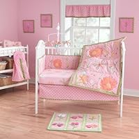 Step By Step Dragon Fly 4 Piece Crib Set, Pink