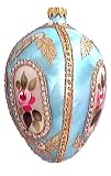 Museum Collection Faberg� St. Petersburg Egg Glass Ornament-Small