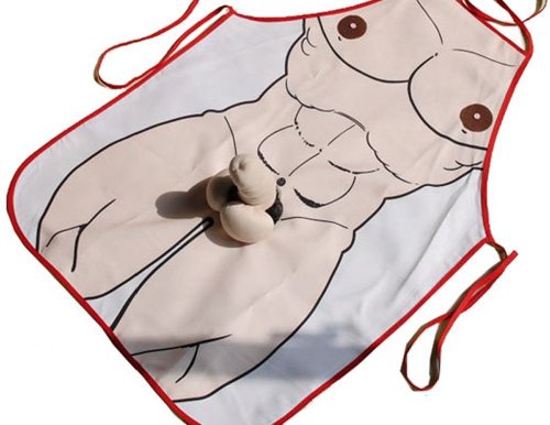 Myhome Sexy Kitchen Apron Naked Man Funny Creative Cooking Aprons for Men Boyfriend Gifts