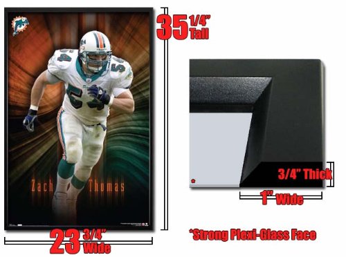 Framed Miami Dolphins Zack Thomas Poster Fr4328