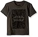 Star Wars Little Boys' T-Shirt, Dark Grey Logo, 7