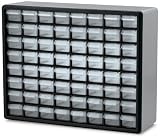 Akro-Mils 10164 64 Drawer Plastic Parts Storage Hardware and Craft Cabinet, 20-Inch by 16-Inch by 6-1/2-Inch, Grey