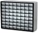 Akro-Mils 10164 64 Drawer Plastic Parts Storage Hardware and Craft Cabinet, 20-Inch by 16-Inch by 6-1/2-Inch, Grey