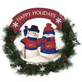 Pack of 2 MLB St. Louis Cardinals Snowmen Christmas Wreaths
