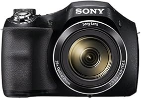 Sony DSCH300 Digital Compact Bridge Camera (20.1 MP, 35x Optical High Zoom) - Black