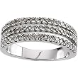 14K White Gold Diamond Anniversary Band - 0.67 Ct.