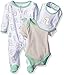 Rene Rofe Baby Boys' 3 Piece Take Me Home Set with Coverall Bodysuit and Bib