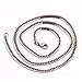 SHINYSO Classic Mens Necklace 316L Stainless Steel Silver Curb Chain Necklace Color 22